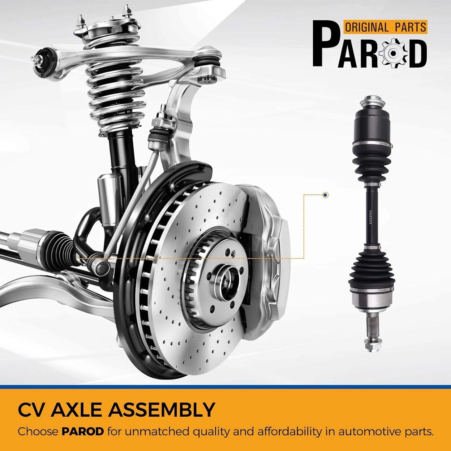 Conjunto eje CV Acura TSX 04-08 lado pasajero derecho