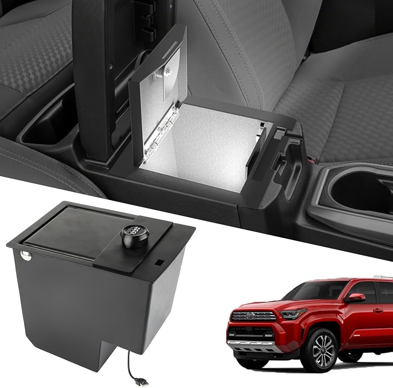 Caja fuerte consola con luz LED comp Toyota 4RUNNER 10-21