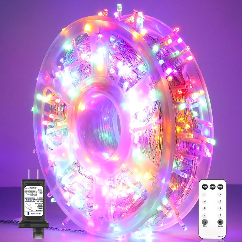 600 Luces LED Navidad 246ft Impermeables 8 Modos