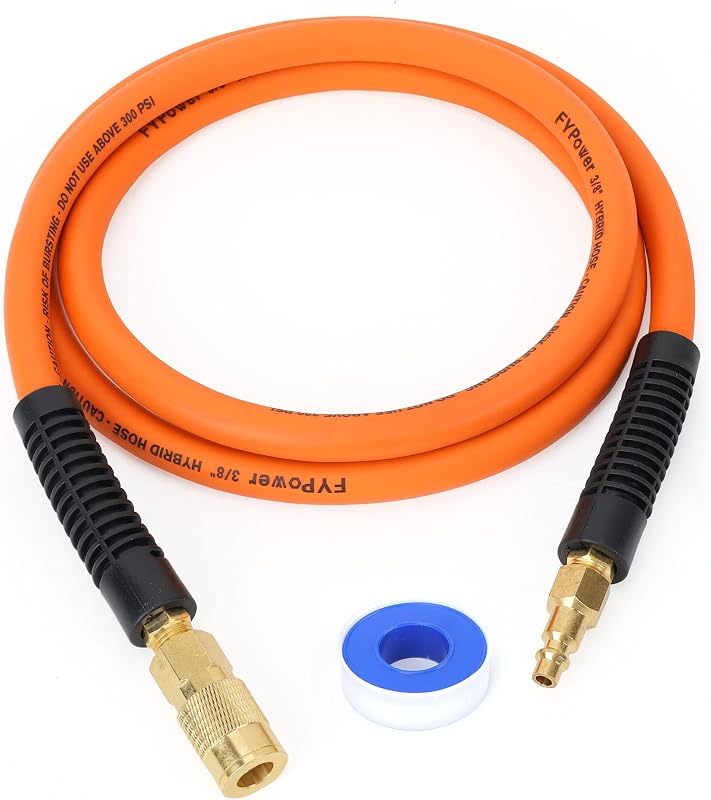 Manguera compresor aire 3/8pulg x6ft acopladores rápido