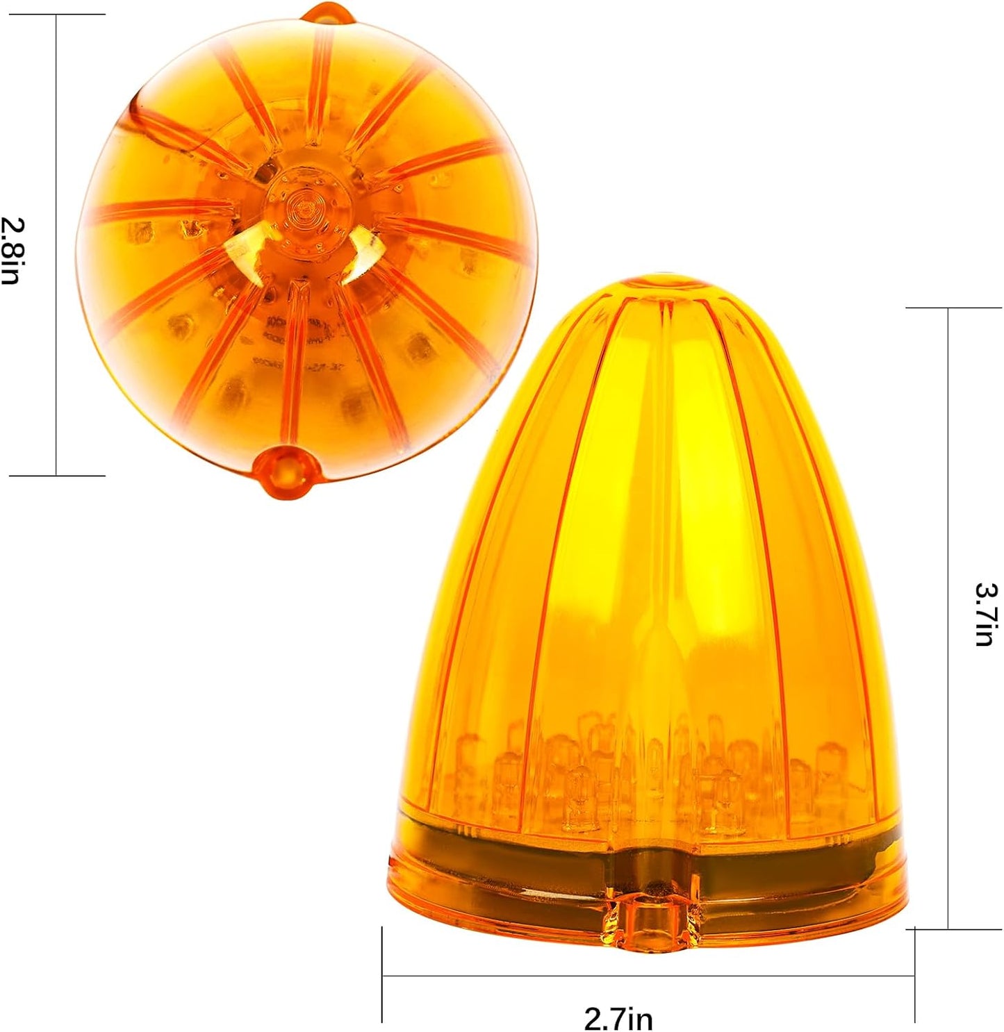 5 Luces LED Ámbar Separación Techo Camión Kenworth