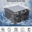 Caja eléctrica ABS IP67 cubierta negra 5.9x5.9x3.5pulg