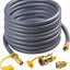 Manguera gas natural 24ft 1/2pulg con adaptador 3/8pulg