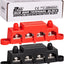 Barra colectora 12V 24V 250A con 4 terminales M8