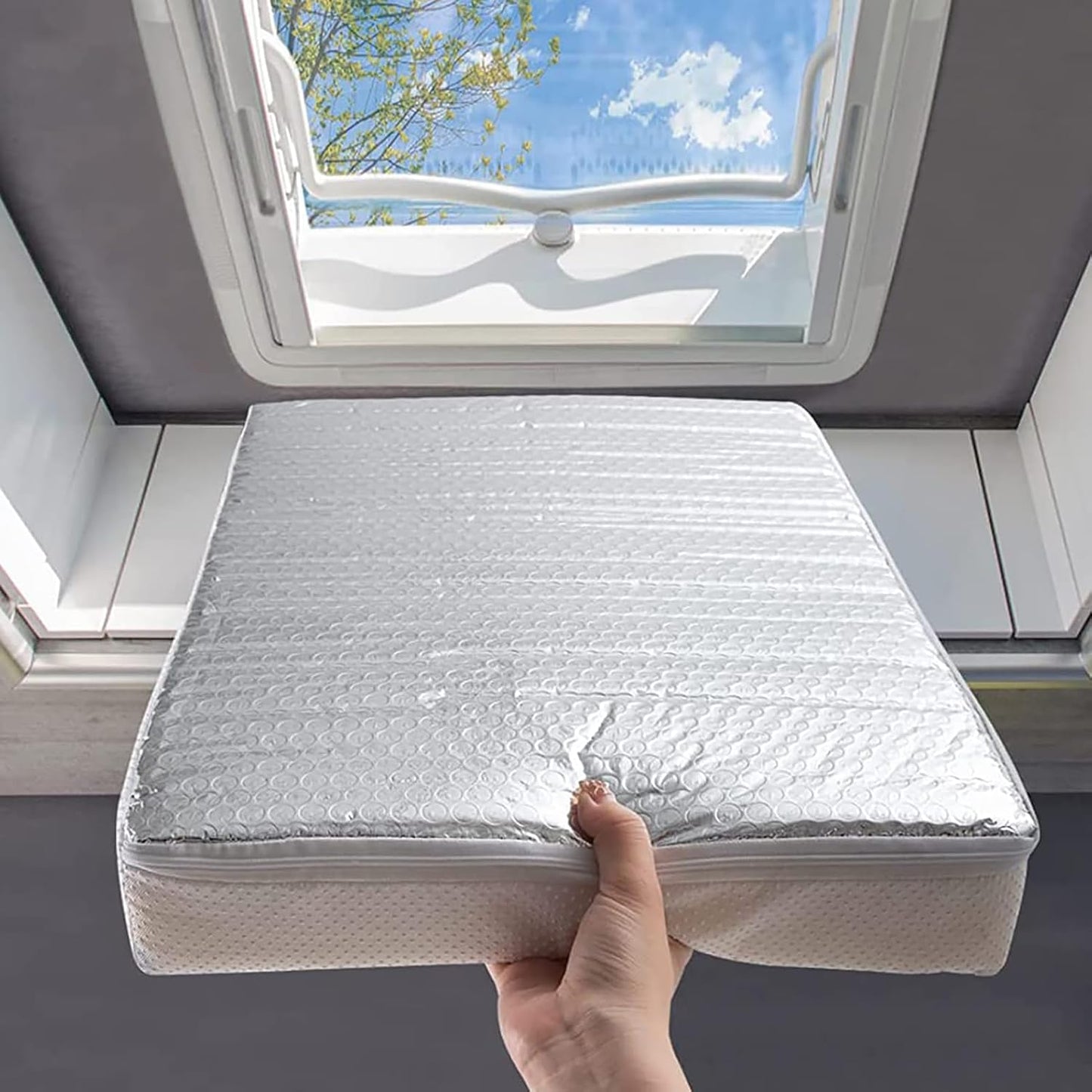 Aislador tragaluz RV 22x14x3 pulg impermeable reflectante