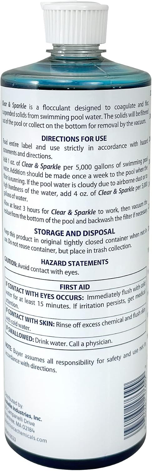 6 Clarificadores Agua Piscina 1qt Translúcido