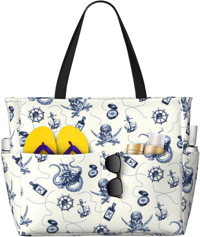 Bolsa playa mujer a prueba arena impermeable plegable
