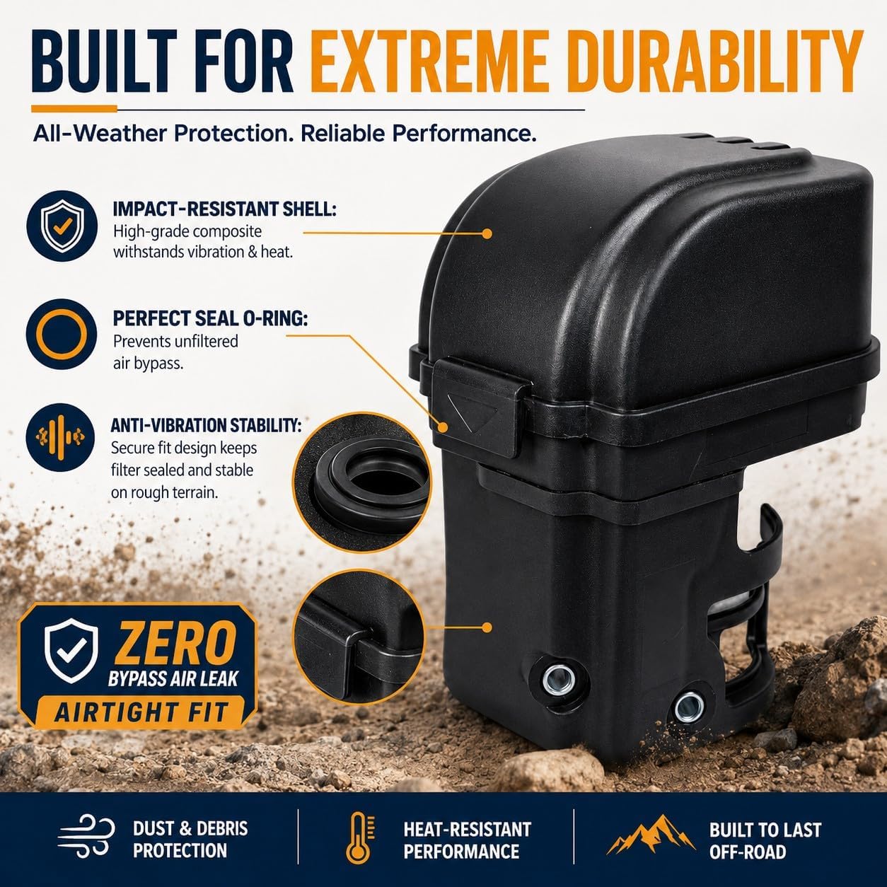 Kit filtro aire motor Predator 212 6.5HP Hemi