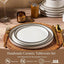 Set 6 platos cerámica gres borde alto resistente