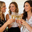 Dijes para copas de vino con anillos dorados para fiestas
