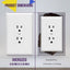 Placa pared dúplex 5.5x3.5pulg termoplástico 10uds blanco