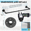 Perchero industrial de hierro 38" set 2 para lavandería