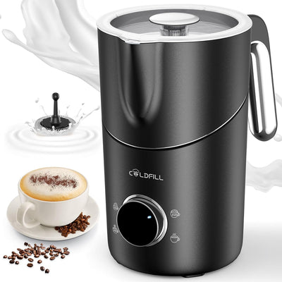 Espumador leche 13.5oz desmontable con calentamiento silencioso