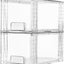 2 Cajones Acrílico Transparente Apilables para Baño Cocina