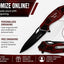 Cuchillo plegable grabado padrinos boda monograma