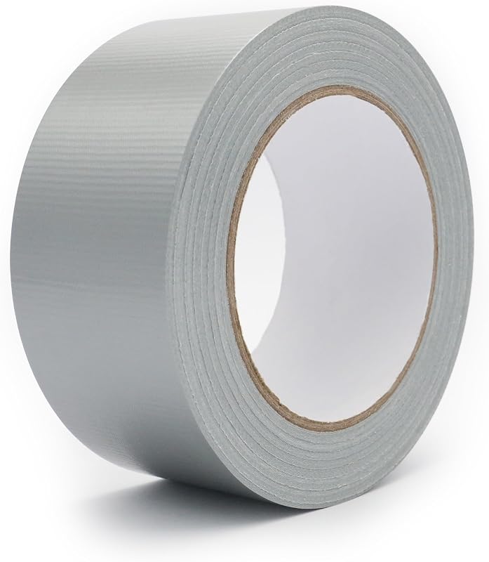 Cinta conducto 2pulg x30m 8.5mil gris plateado impermeable
