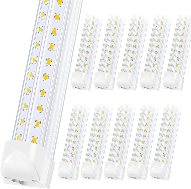 10 Tubos LED 8ft Doble Fila