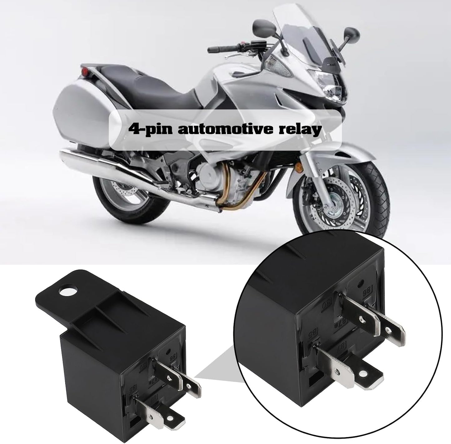 Relé automotriz 4 pines 6v 40a 2.039x1.102pulg