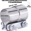 Abrazadera escape 2.75" manga acoplador acero inox