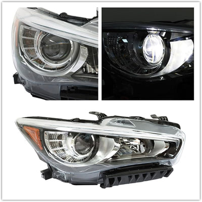 Ensamblaje faro repuesto Infiniti Q50 14-22 Lado Pasajero