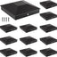 Tapas postes madera 5.5x5.5pulg plástico PP negro 12uds