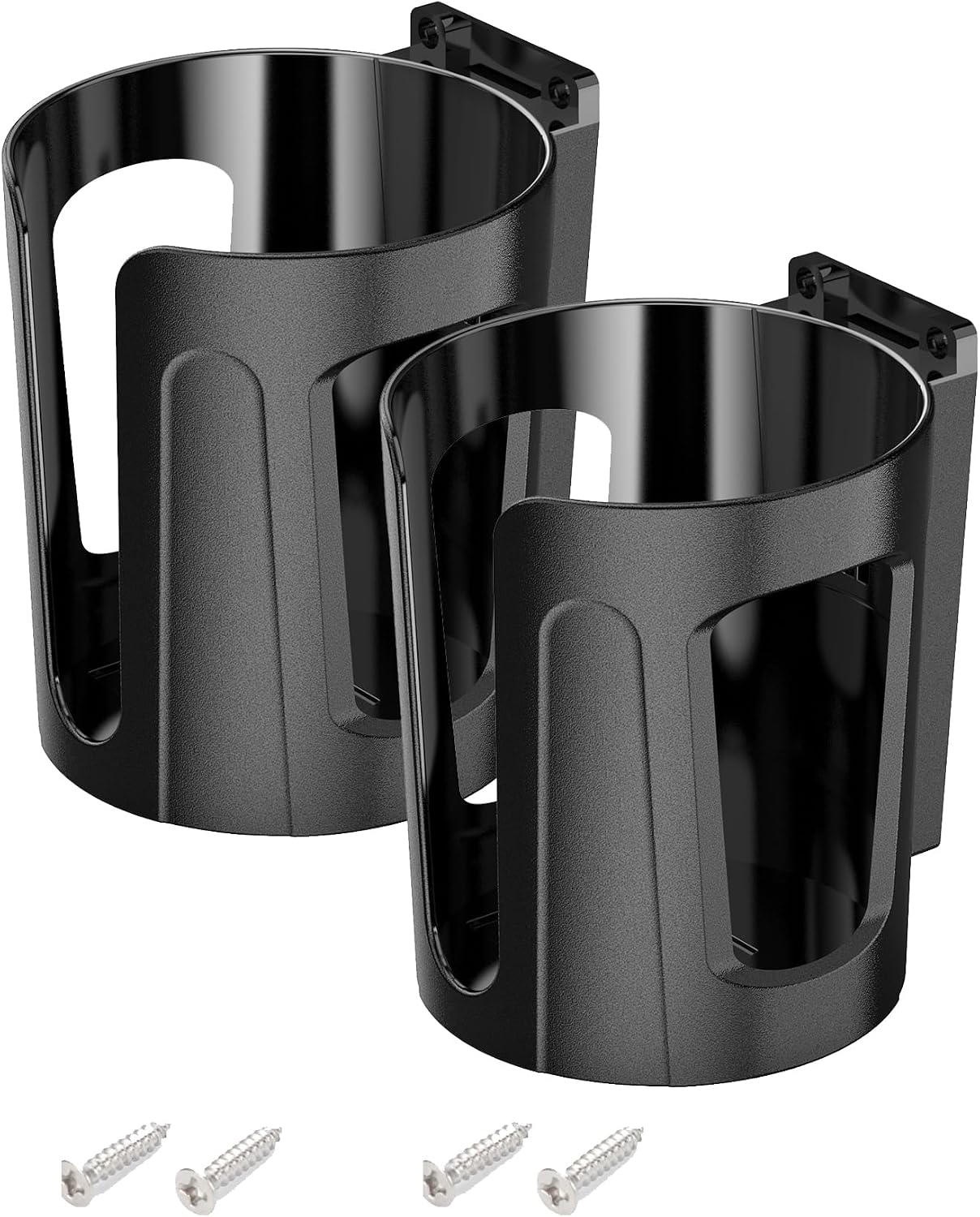 Portavasos pared universal para coche y barco 2 pzas negro