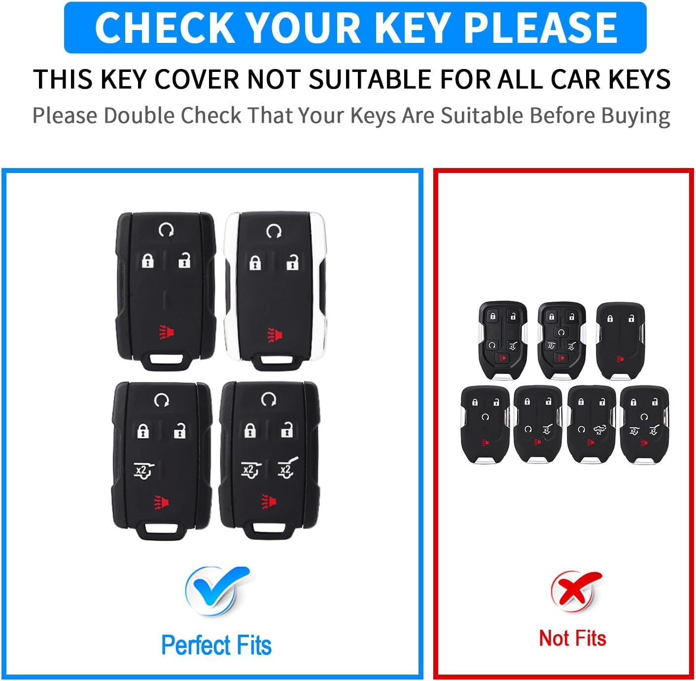 Funda TPU llave Chevy Silverado 1500 2500HD 3500HD Tahoe