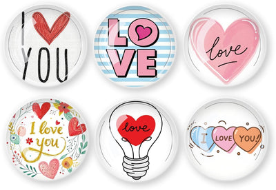12 imanes vidrio para nevera decoración San Valentín cocina oficina