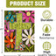 Bandera religiosa Pascua con cruz de flores para jardín