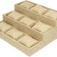Bandeja organizadora relojes 10.62x9.44pulg con 9 almohadas