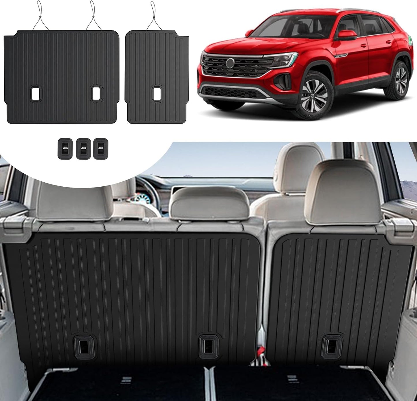 Alfombrilla respaldo VW Atlas 2018-25 TPE 7 asientos