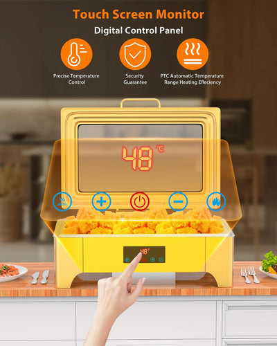 Charola Gastronómica 9qt Pantalla Táctil Oro