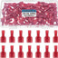 Conectores pala macho hembra nailon 22-16 AWG rojo 80 uds
