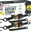 2 Correas trinquete retráctil 1" x10ft 1209lb camión