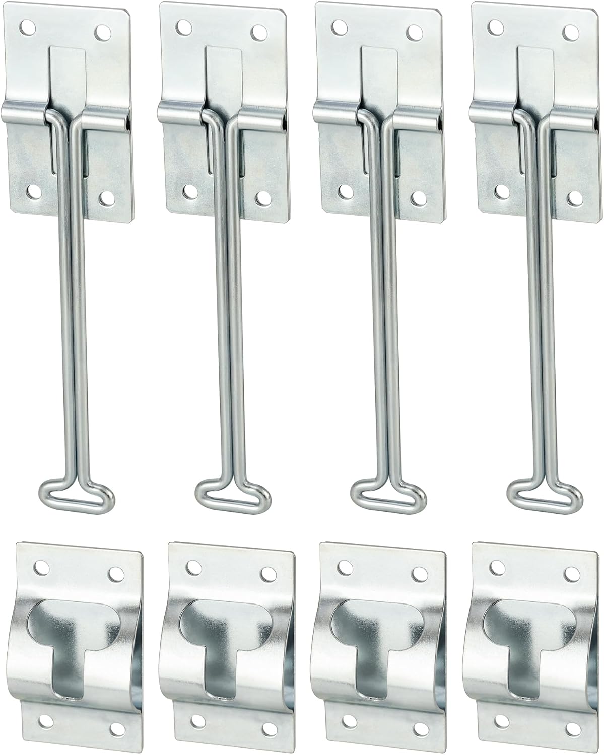4 Pzas Gancho Metal T 6" Puerta Entrada Caravana