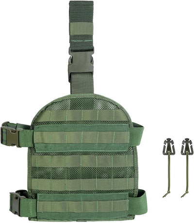 Plataforma táctica Molle para pierna caída con cinturón ajustable