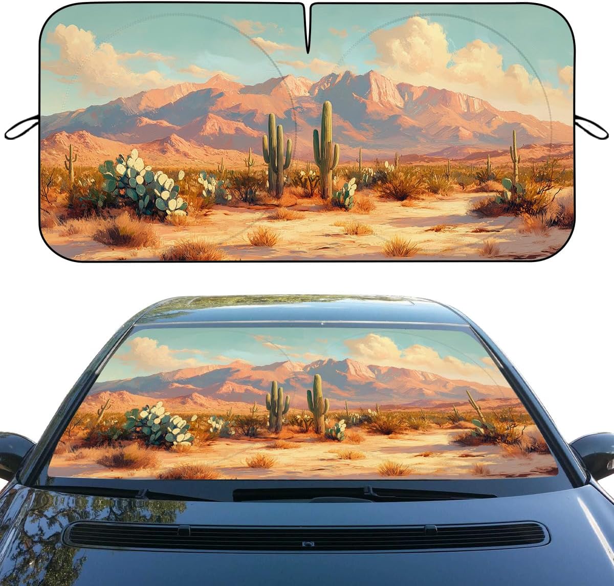 Parasol plegable para parabrisas coche 59x31.5"