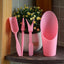 Set 4 Cuchara Plástico Jardín Mini Rosa