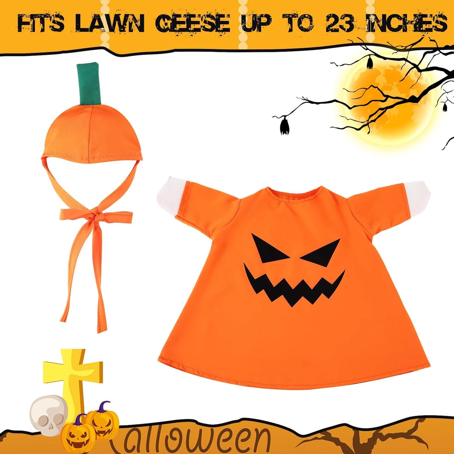 Traje ganso Halloween 23pulg plástico patio