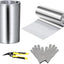 Rollo tejadilho aluminio 12pulg*50pies 0.3mm ventanas