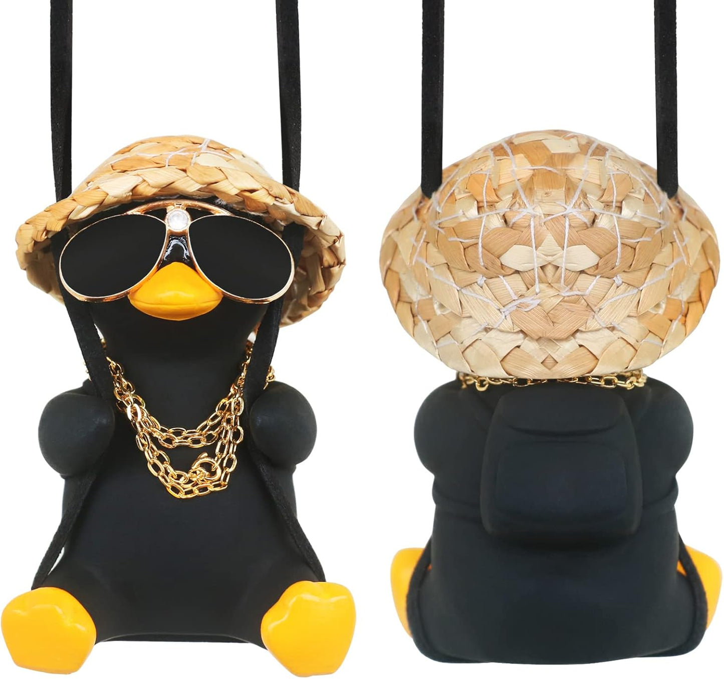 Accesorios coche espejos retrovisores con patos oscilantes