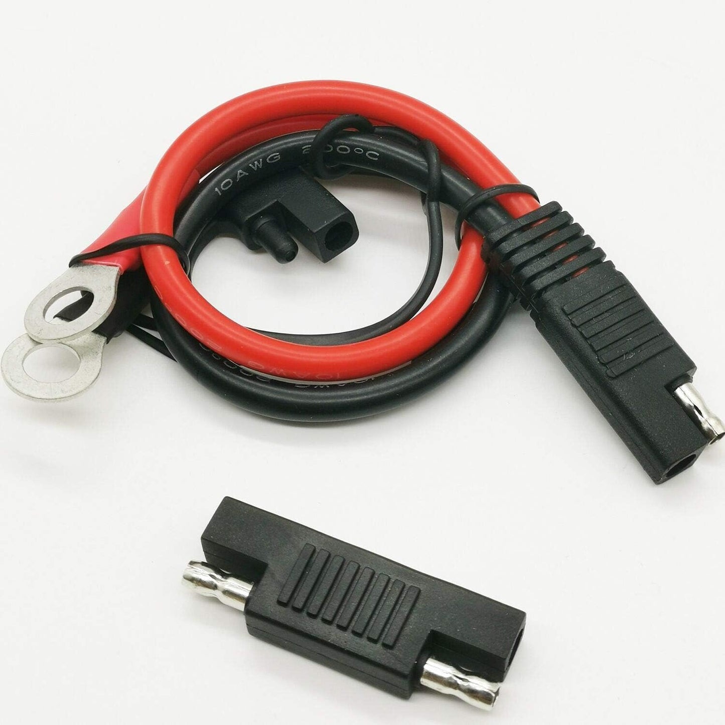 Arnés terminal anillo 2 pines SAE 10AWG con conector inverso