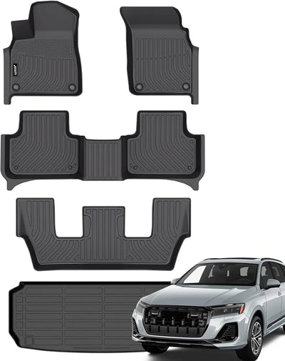 Alfombrillas Audi Q7 SQ7 2017-26 7 asientos impermeables