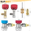 Kit adaptadores R134A con grifos sellado automático