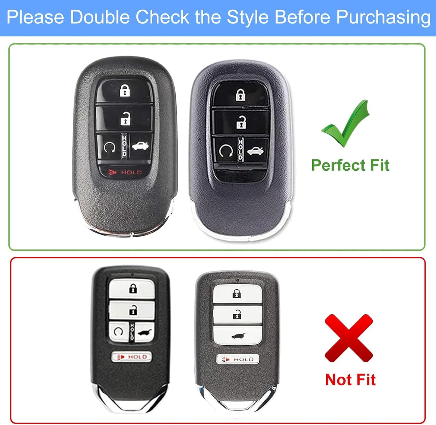 Funda TPU llavero comp Honda Accord Civic HR-V 4/5 botones
