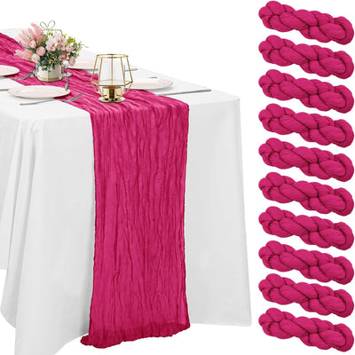 10 Caminos Mesa Estopilla 6ft Gasas Bohemia Vintage Fushia