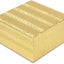 25 Cajas Regalo Cartón Relleno Algodón Dorado 3.9x3.9x2"