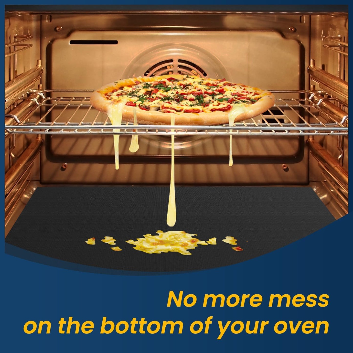 Revestimiento horno 16x75pulg antiadherente grueso reutiliz.