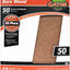 Hojas lijado madera 9x11pulg grano 50 pack 25