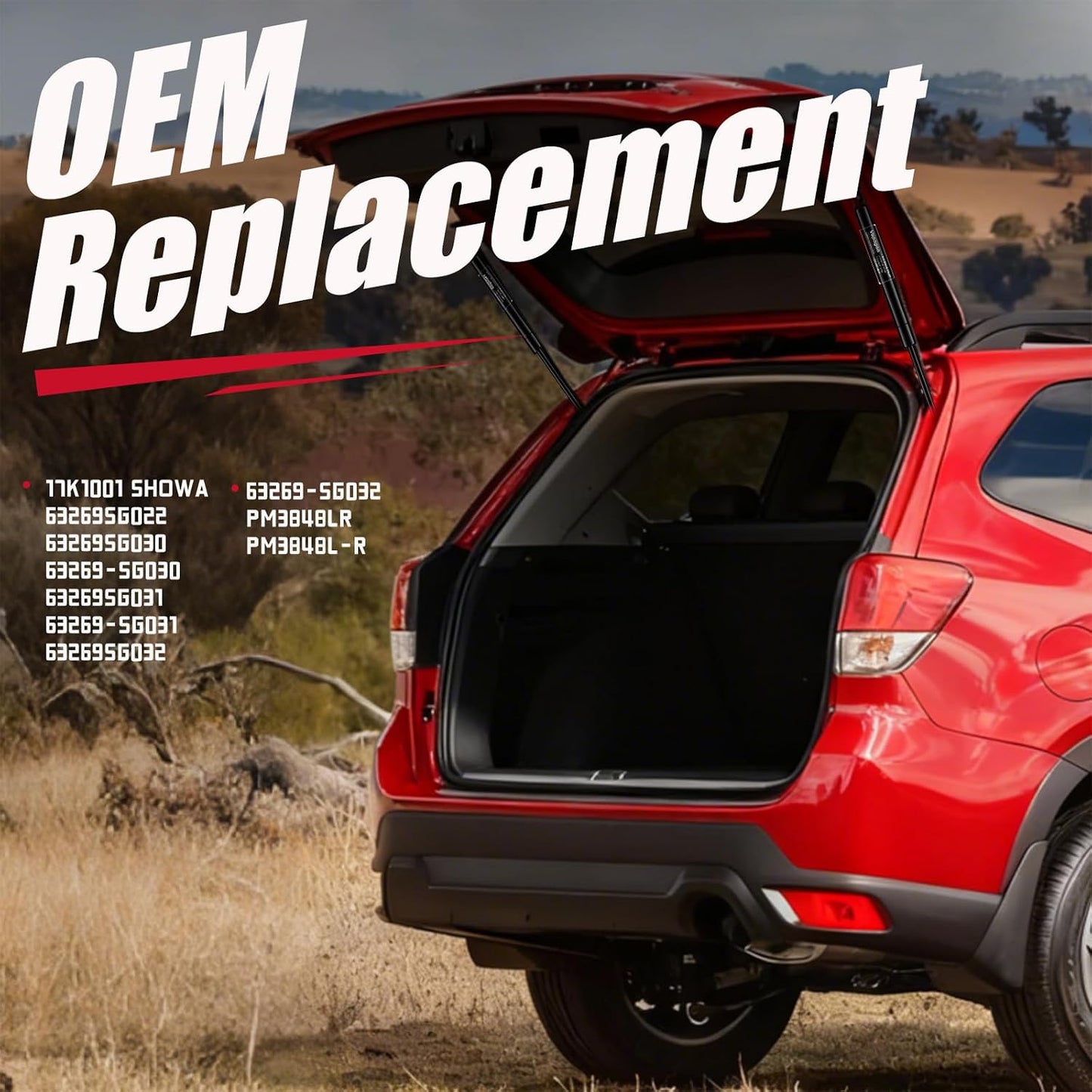 Soportes escotilla trasera Subaru Forester 14-18